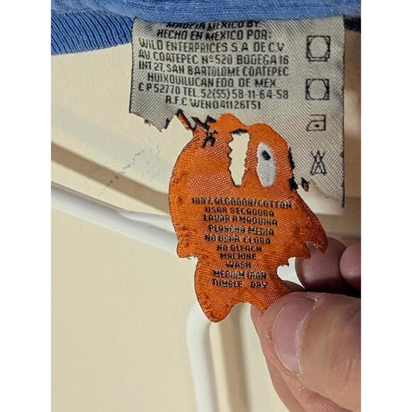 Pirana Joe Grand Turk Blue Cotton XL Tee with Compass Fish Print Travel Island - Picture 5 of 9